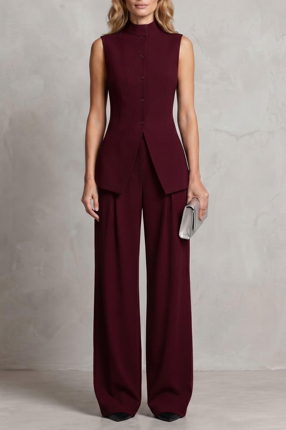 Candela Sleeveless Wide Leg Trouser Set_11