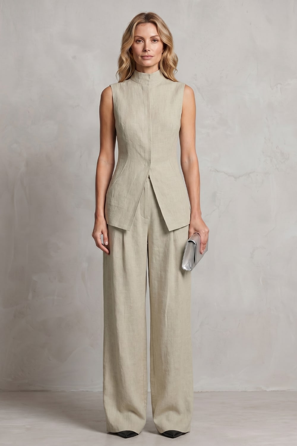 Candela Sleeveless Wide Leg Trouser Set_16