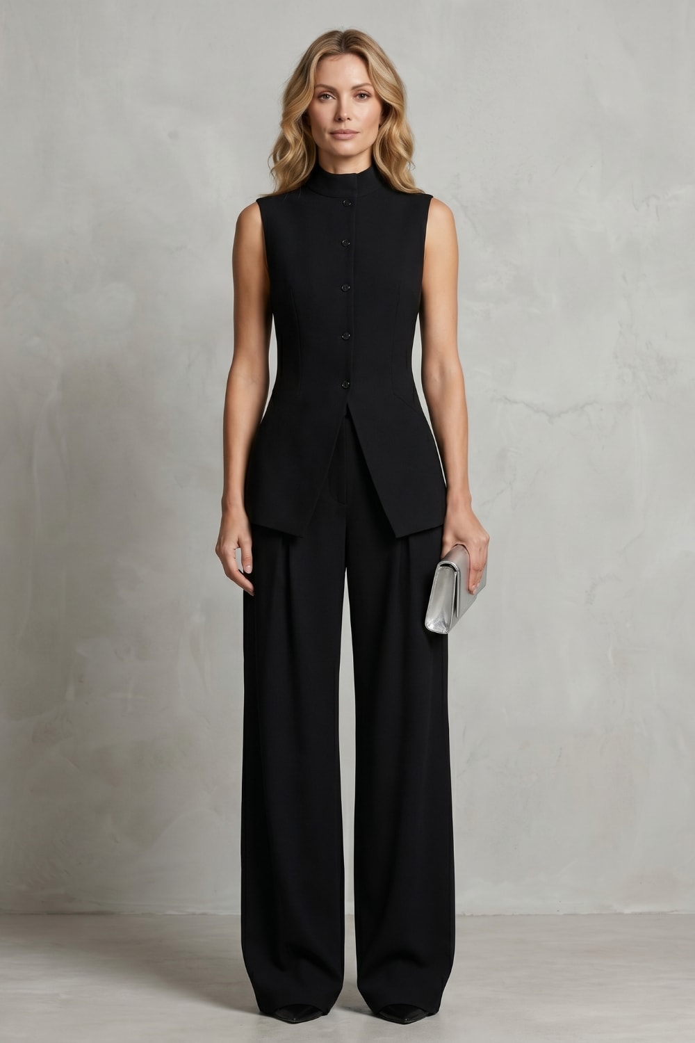 Candela Sleeveless Wide Leg Trouser Set_2
