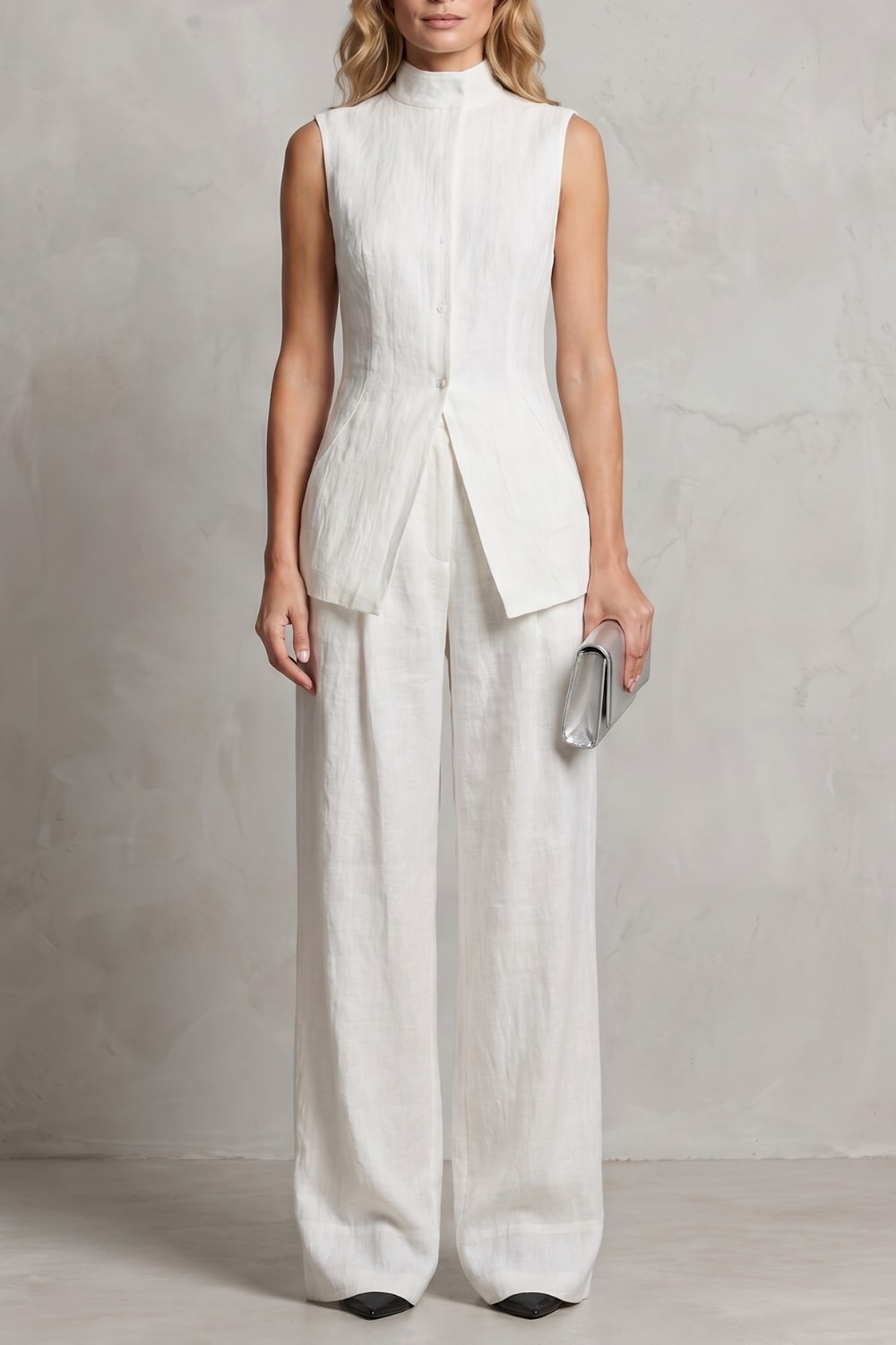 Candela Sleeveless Wide Leg Trouser Set_5
