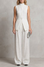 Candela Sleeveless Wide Leg Trouser Set_5