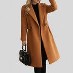 Anke Notched Lapel Longline Coat_4