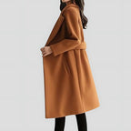 Anke Notched Lapel Longline Coat_5