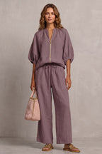 Jimena Zip Front Wide Leg Trouser Set_14