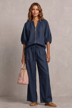 Jimena Zip Front Wide Leg Trouser Set_8