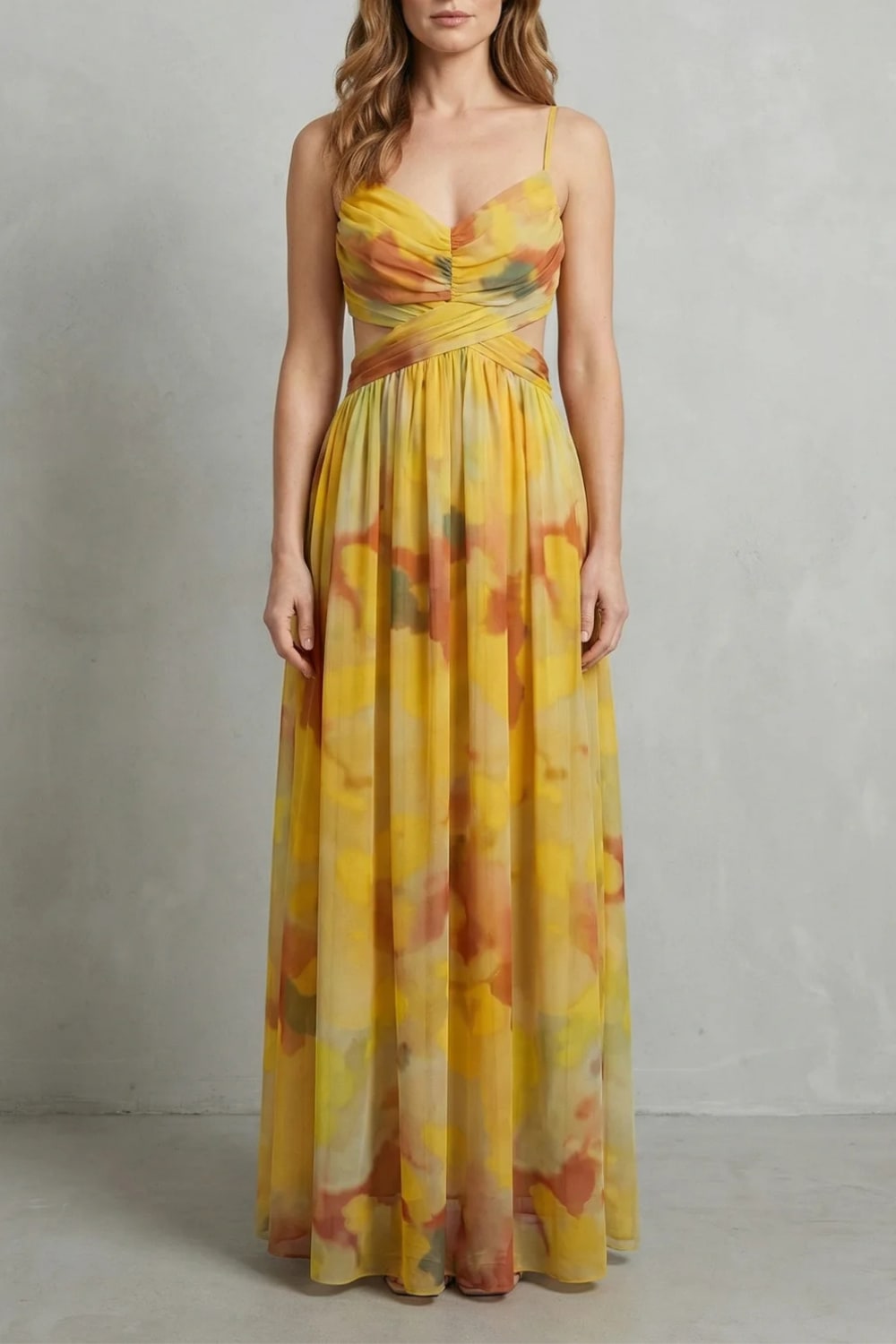 Katja Watercolor Print Maxi Dress_11