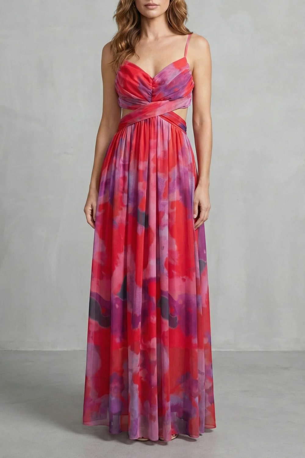 Katja Watercolor Print Maxi Dress_13