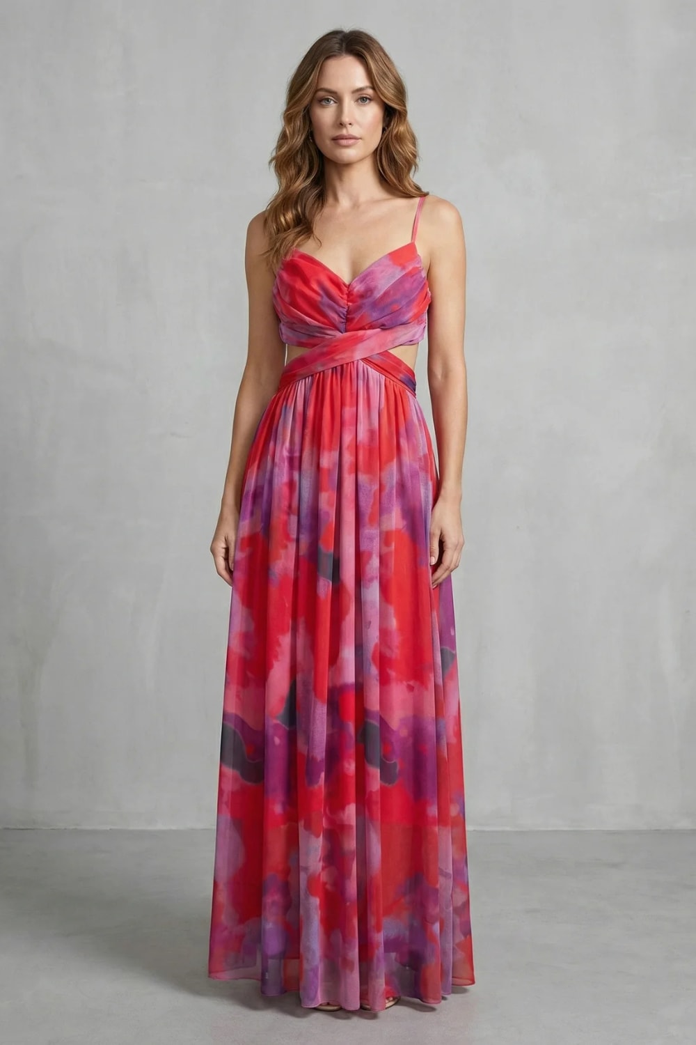 Katja Watercolor Print Maxi Dress_14