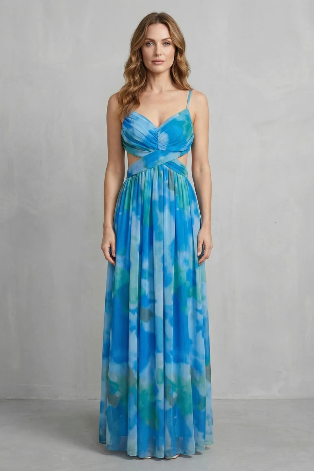Katja Watercolor Print Maxi Dress_8
