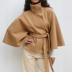 Elena Belted Wool Cape Coat_1