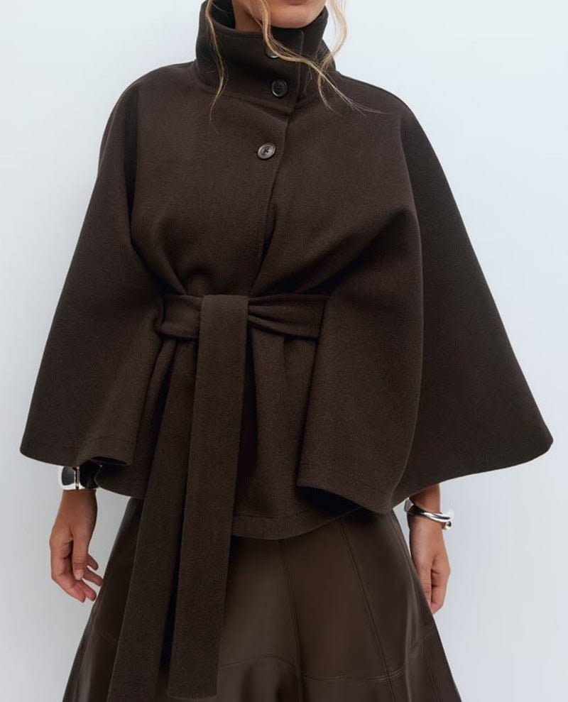 Elena Belted Wool Cape Coat_11