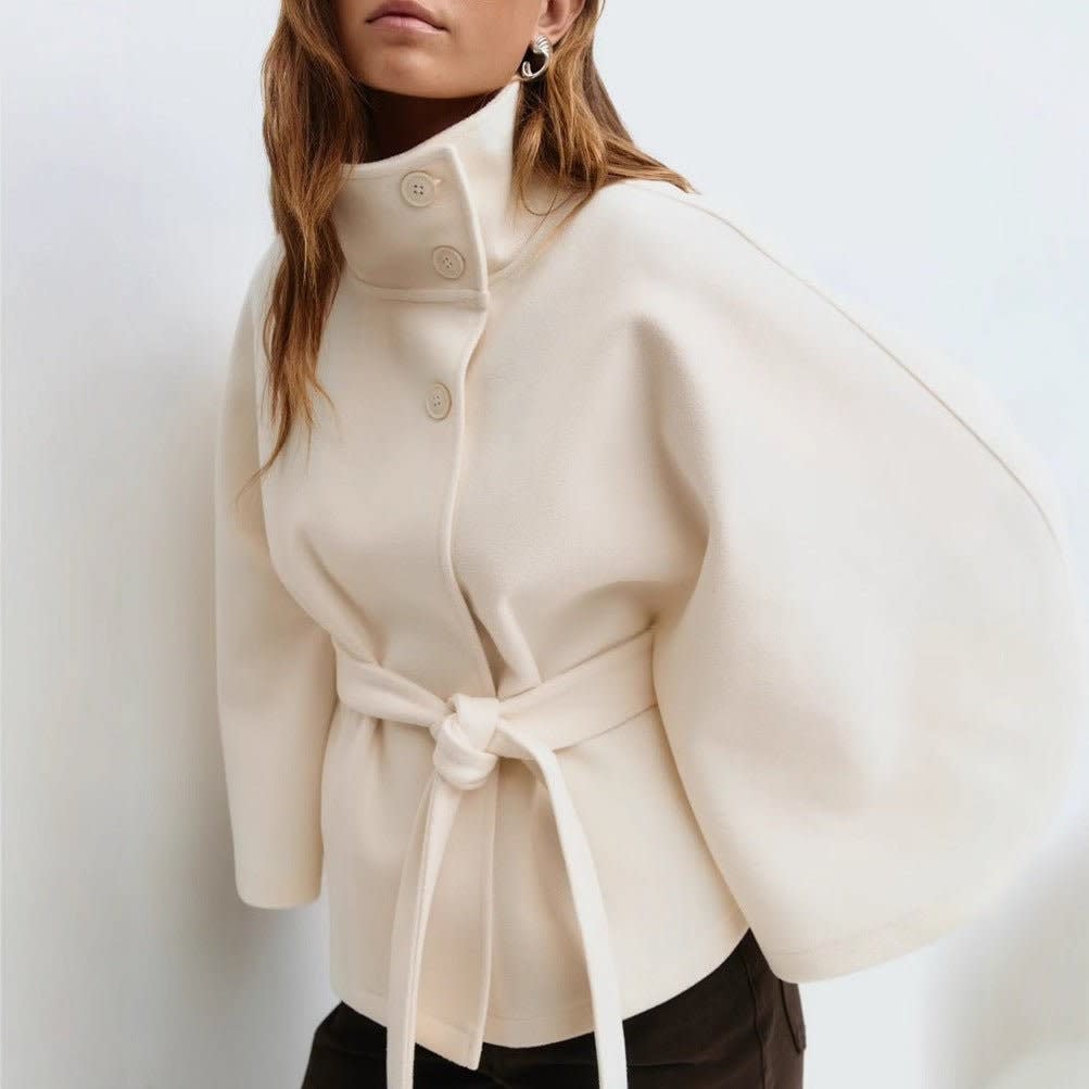 Elena Belted Wool Cape Coat_3