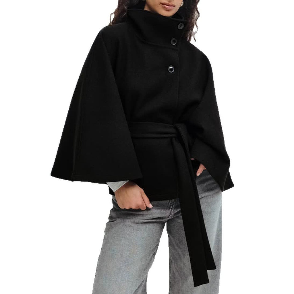 Elena Belted Wool Cape Coat_6