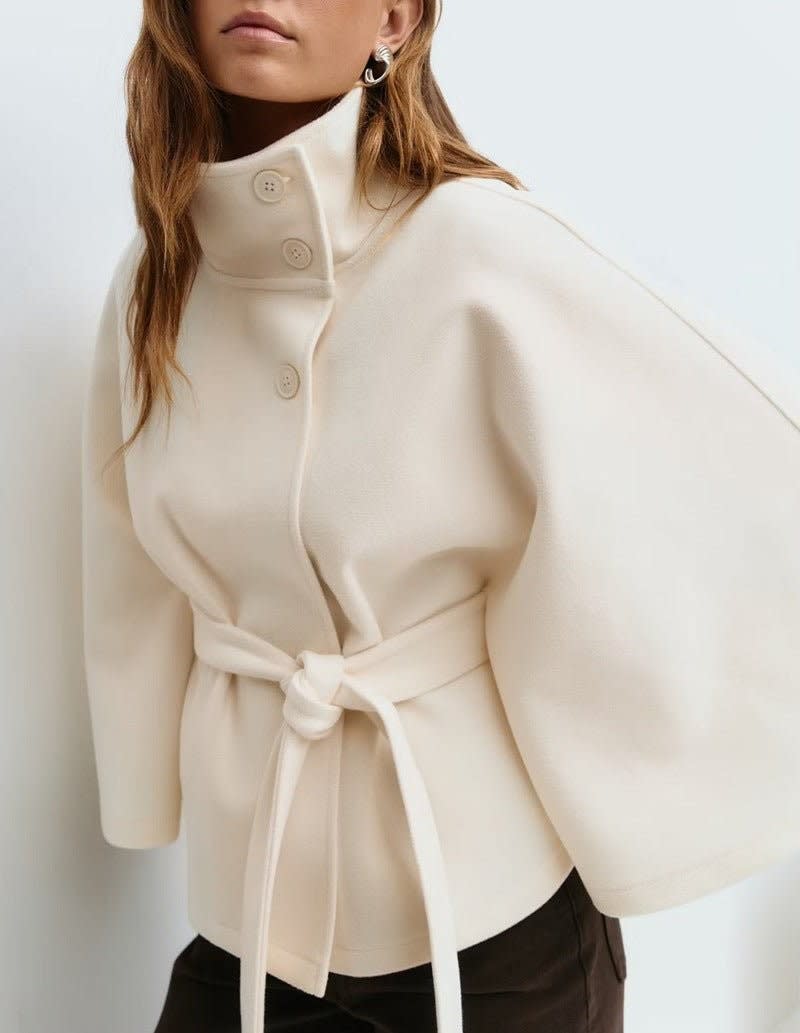 Elena Belted Wool Cape Coat_8