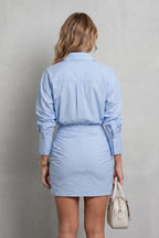 Marije Striped Shirt Mini Dress_4
