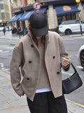 Roos Double Breasted Wool Blend Pea Coat_1