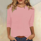 Elvira Crew Neck 3/4 Sleeve Top_1