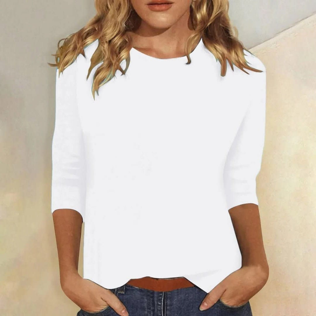 Elvira Crew Neck 3/4 Sleeve Top_2