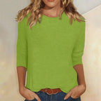 Elvira Crew Neck 3/4 Sleeve Top_6