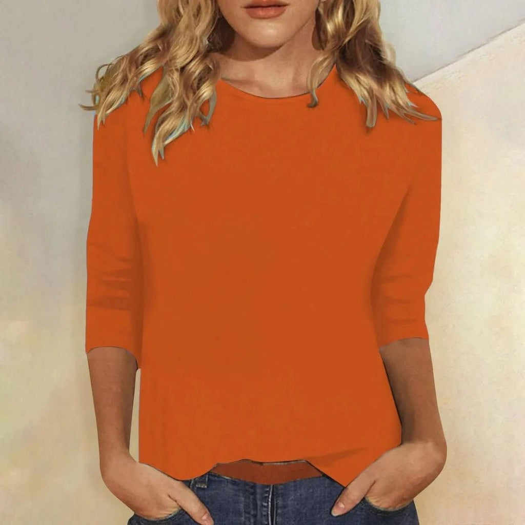 Elvira Crew Neck 3/4 Sleeve Top_8