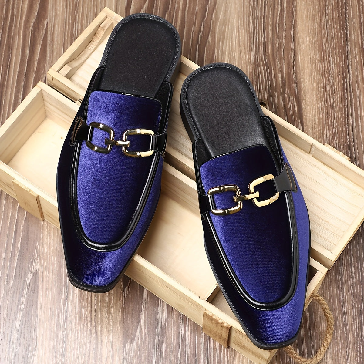 Aston Velvet Slip-Ons