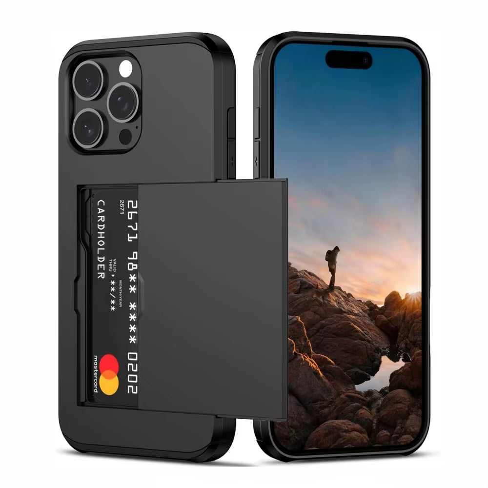 Sliding Card Holder Wallet iPhone Case