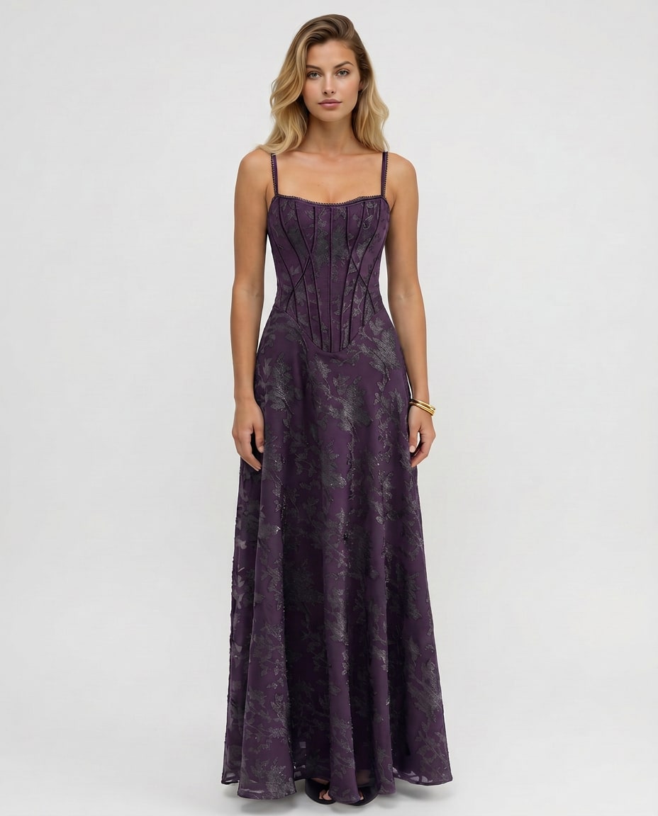 Nkechi Corset Bodice Maxi Dress_4