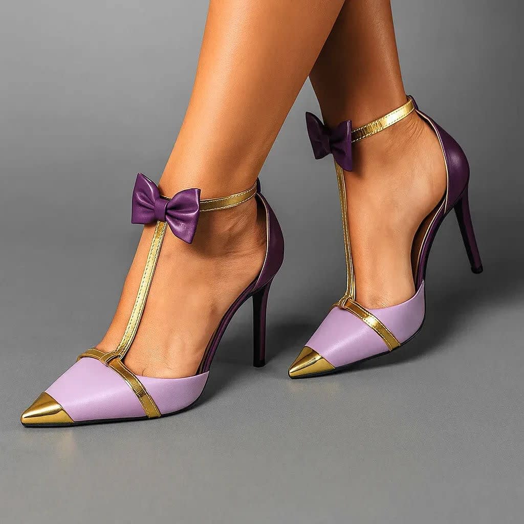 Anneke Bow Detail Leather Stiletto Heels_7