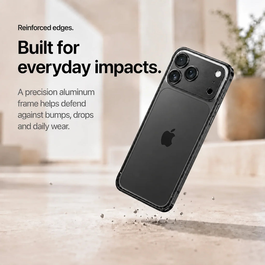Open Back Phone Case with Corner Bumpers