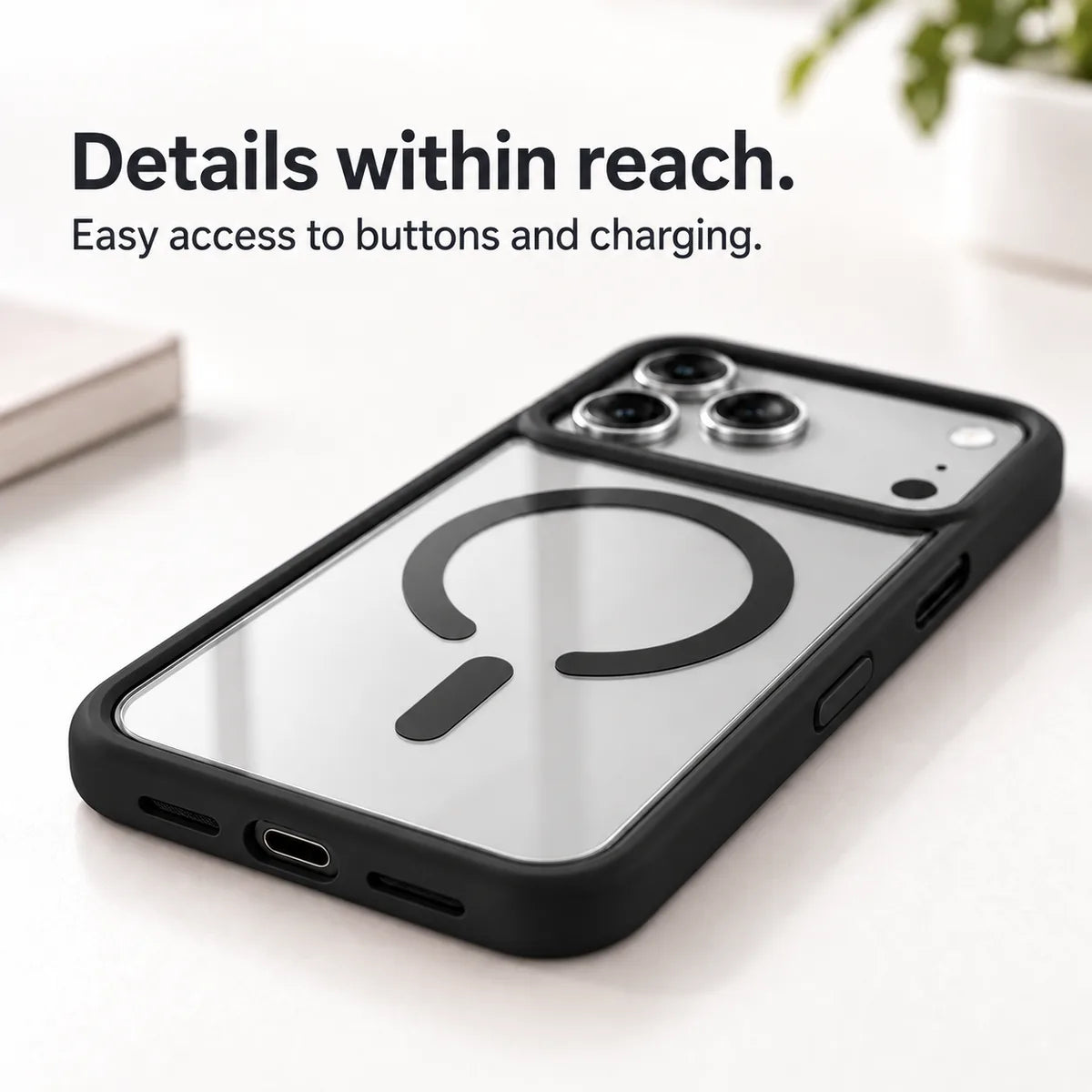 Clear Back MagSafe iPhone Case