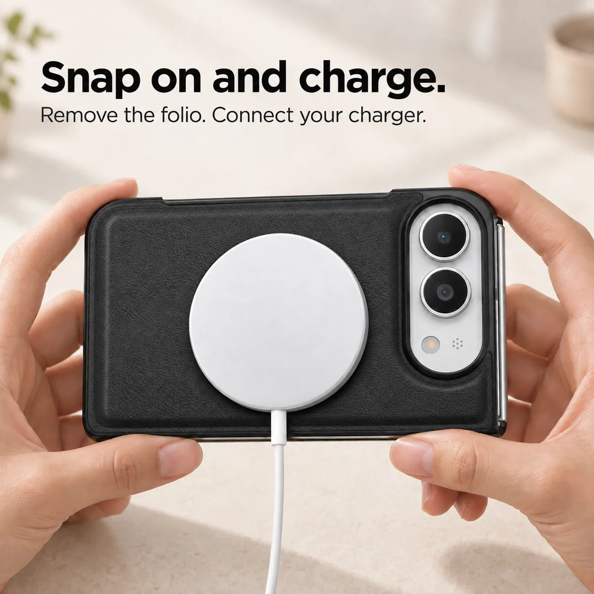 Leather MagSafe iPhone Duo Folio Case