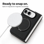Leather iPhone Duo Case with Ring Kickstand