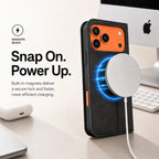 Leather MagSafe Flip Phone Case