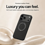 Leather Phone Case with Folding Ring Stand