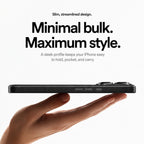 Leather Phone Case with Folding Ring Stand