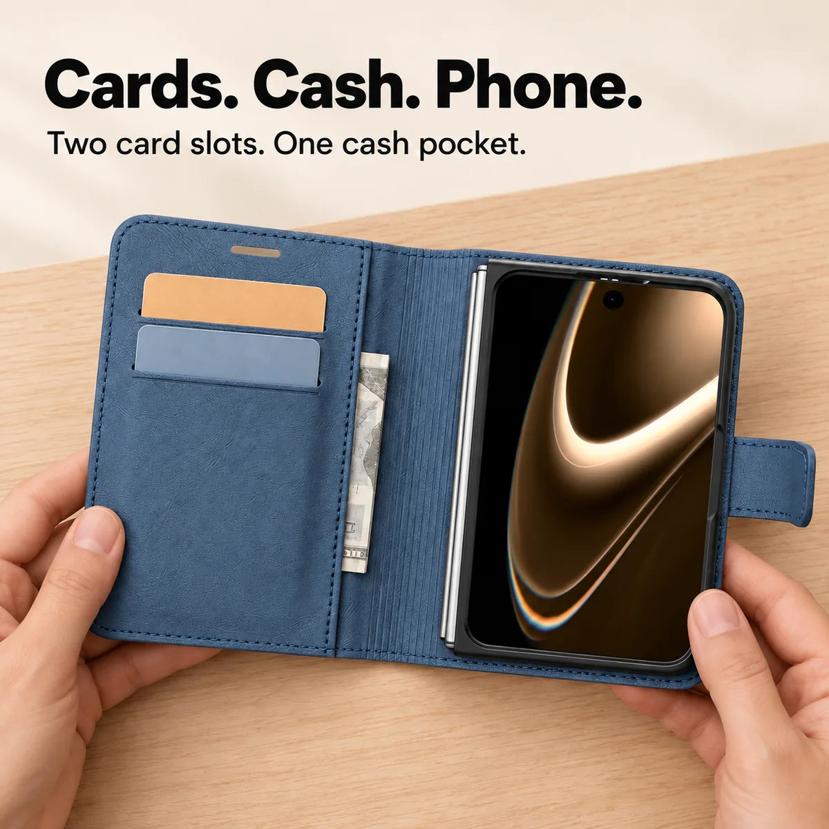Leather MagSafe iPhone Duo Folio Case
