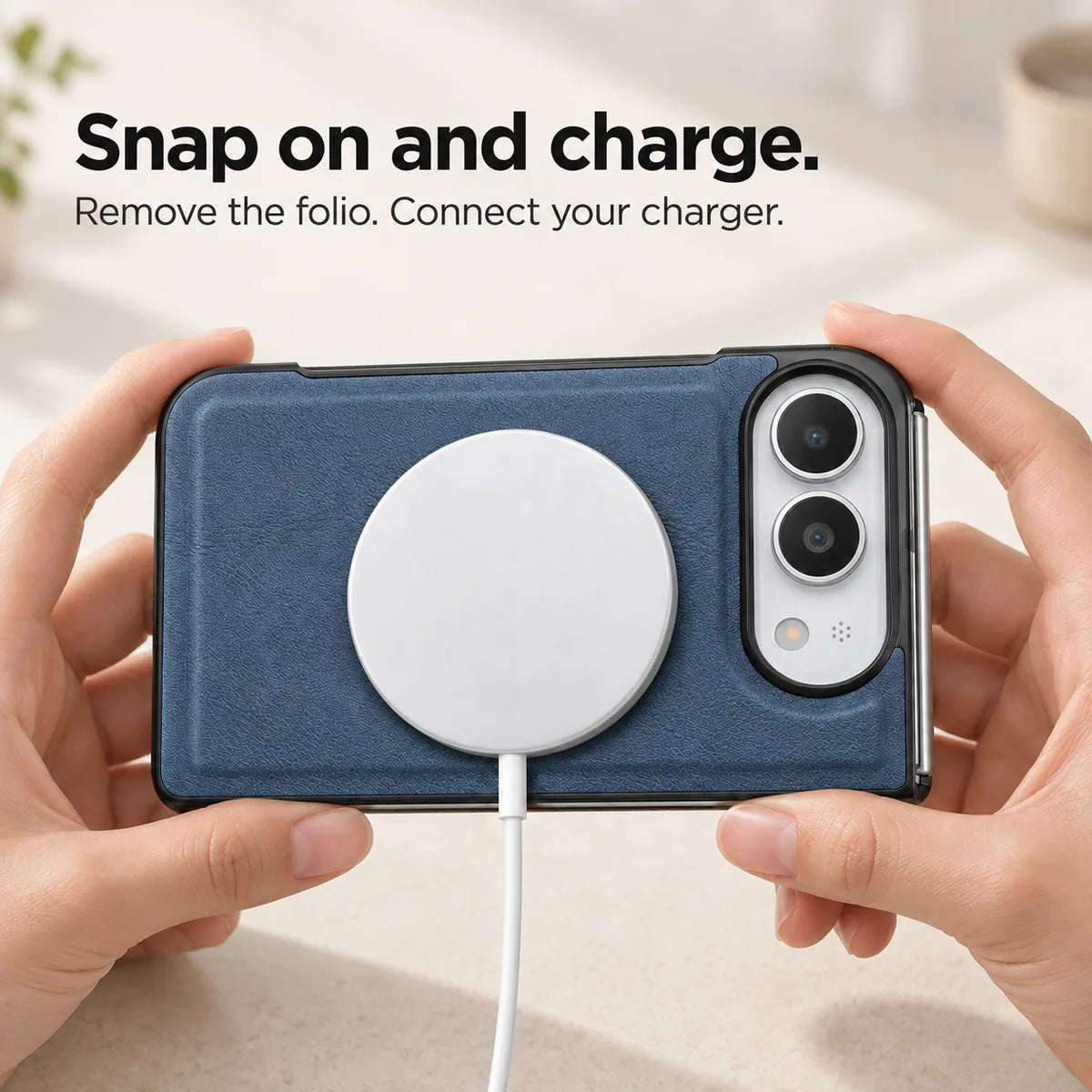 Leather MagSafe iPhone Duo Folio Case