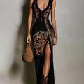 Imke Paisley Print High Slit Maxi Dress_1