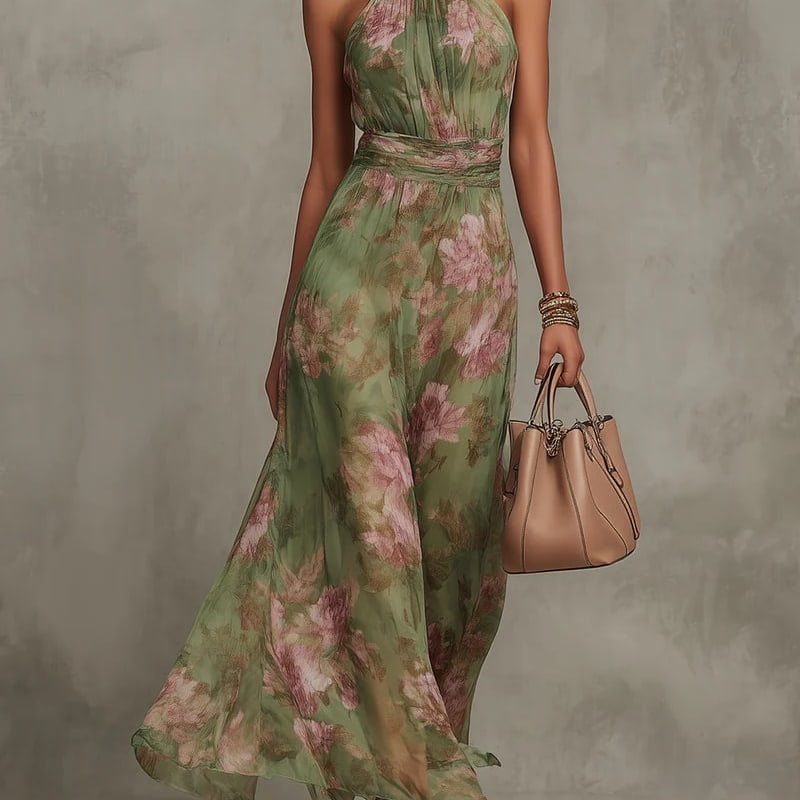 Aminata Floral Halter Maxi Dress_1