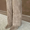 Loes Pointed Toe Knee High Boots_1