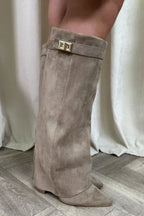 Loes Pointed Toe Knee High Boots_2