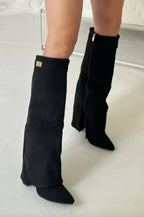 Loes Pointed Toe Knee High Boots_5