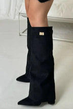 Loes Pointed Toe Knee High Boots_6