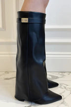 Loes Pointed Toe Knee High Boots_8