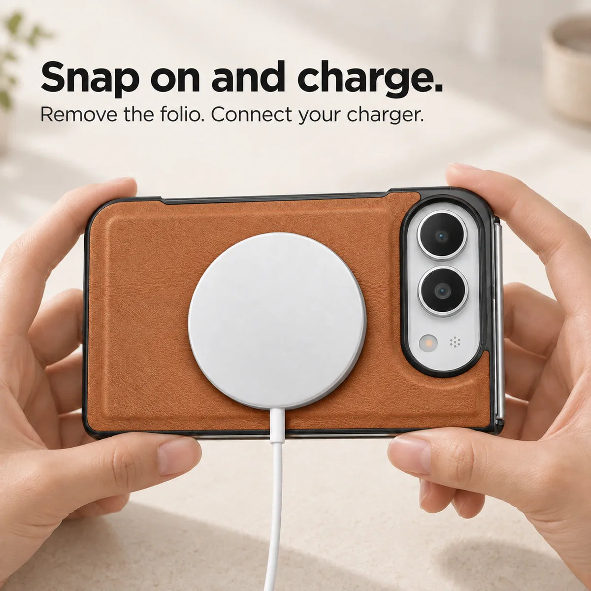 Leather MagSafe iPhone Duo Folio Case