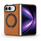 Leather iPhone Duo Case with Ring Kickstand