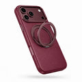 Leather Phone Case with Folding Ring Stand
