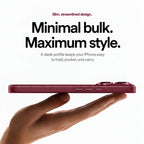 Leather Phone Case with Folding Ring Stand