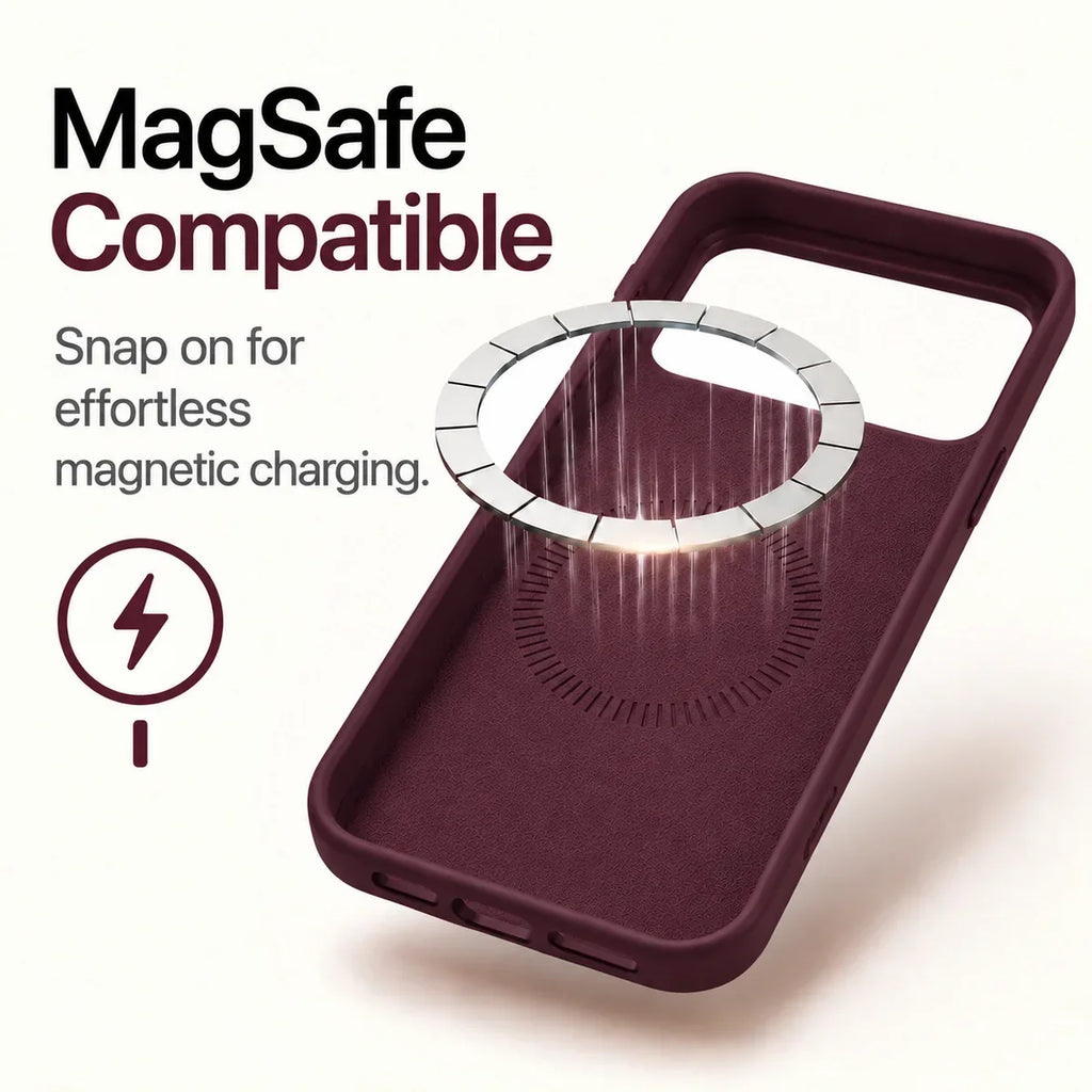 Soft Silicone MagSafe Phone Case