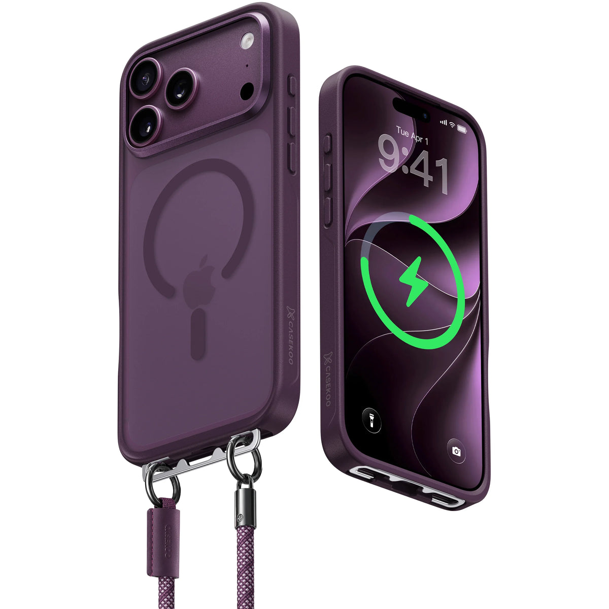 Crossbody MagSafe iPhone Case with Lanyard Strap